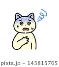 めまいがして体調が悪い猫 143815765