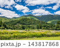 大津市北小松の田園風景　滋賀県 143817868