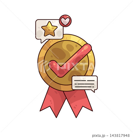 Illustration of Badge Illustration of Badge 143817948