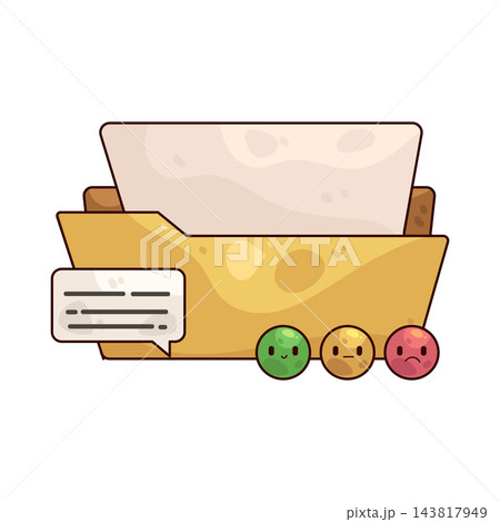 Illustration of Feedback Folder Illustration of Feedback Folder 143817949