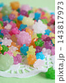 カラフルなお菓子の金平糖 143817973