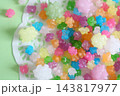 カラフルなお菓子の金平糖 143817977
