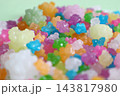 カラフルなお菓子の金平糖 143817980