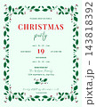 Christmas party invitation. Classic Invitation template 143818392