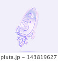 Glass rocket 3D icon with holographic gradient render. Business startup, project launch, financial success, market growth and venture capital investment, spaceship on light background. 3D illustration Glass rocket 3D icon with holographic gradient render. Business startup, project launch, financial success, market growth and venture capital investment, spaceship on light background. 3D illustration 143819627