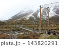 吊橋のある風景　ニュージーランド　マウントクック 143820291