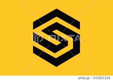 Geometric Hexagonal Letter S Monogram Logo Vector Geometric Hexagonal Letter S Monogram Logo Vector 143821316
