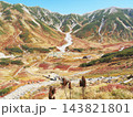 富山県 立山、紅葉の雷鳥沢キャンプ場を望む 10月 富山県 立山、紅葉の雷鳥沢キャンプ場を望む 10月 143821801