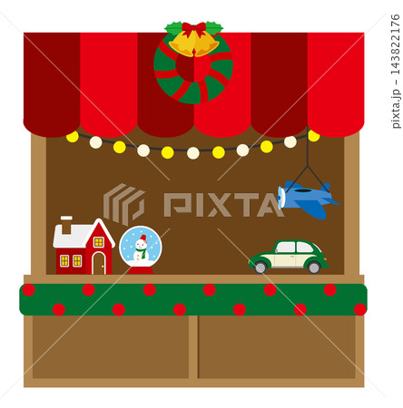 クリスマスマーケットの屋台02 143822176