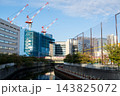 【東海道線】早朝の目黒川を渡るサンライズ瀬戸・出雲 143825072