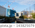 【東海道線】早朝の目黒川を渡るサンライズ瀬戸・出雲 143825079