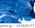 ブルーの流線模様が広がる商品パッケージ向けアート背景. 143826177