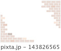対角のコーナーに淡いベージュのレンガをあしらったすっきり使いやすいフレーム素材 143826565