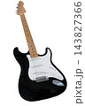 Electric guitar isolated on white background. Musical string instrument 143827366