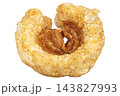 pile crispy pork rinds isolated on white background 143827993