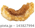 pile crispy pork rinds isolated on white background 143827994