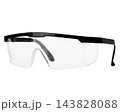Clear industrial safety spectacles with black frame Clear industrial safety spectacles with black frame 143828088