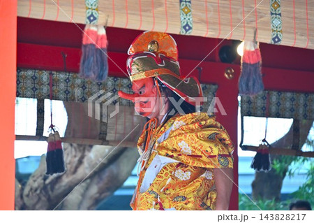 玉前神社神楽猿田彦舞　千葉 143828217