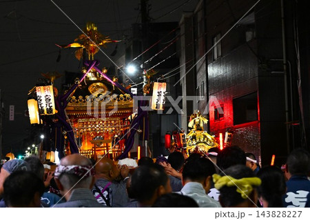 夜の千住本氷川神社例大祭 東京 夜の千住本氷川神社例大祭 東京 143828227