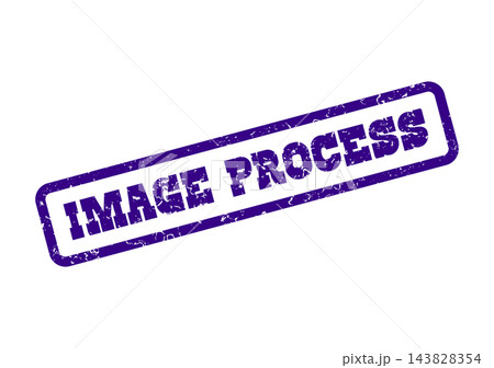 A faded purple grunge style rubber stamp with the words IMAGE PROCESS displayed 143828354