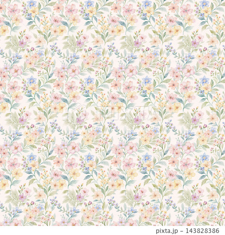 Soft assorted seamless patterns collection for fabric and paper design 143828386