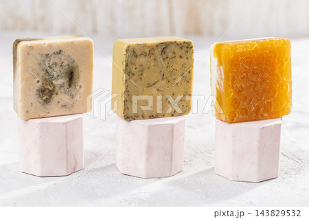 Handmade soap, made with natural skin care products Handmade soap, made with natural skin care products 143829532