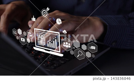 Online Ads Strategy and Digital Content Marketing for Business Growth Muxer 143836846