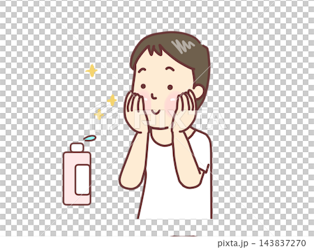 Young men doing skin care Young men doing skin care 143837270