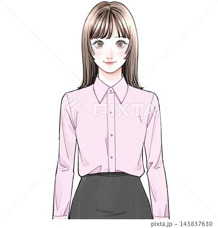 会社員A_ブラウス_通常 143837630