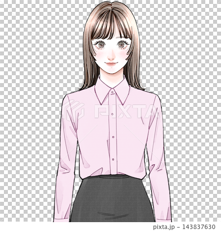 辦公室職員 A_Blouse_Normal 143837630