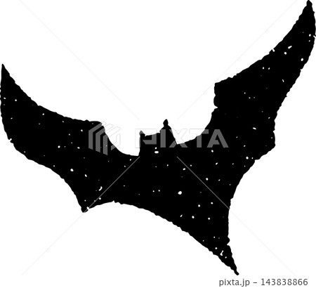 Bat Stamp Badge Grunge Style. Bat Illustration. Bat Stamp Style. Vector Illustration. Elements for design. Grunge Bat Textured Isolated on White Background. 143838866