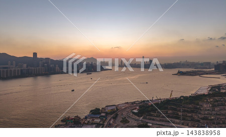 Hong Kong Oct 19 2026 Victoria Harbour City Skyline View Hong Kong Oct 19 2026 Victoria Harbour City Skyline View 143838958