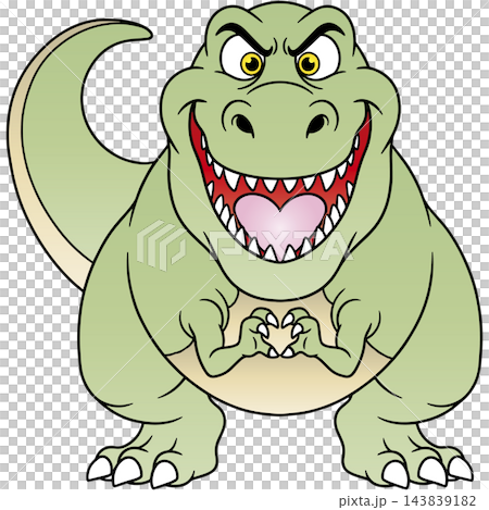 愉快な恐竜イラスト☆ティラノサウルス 愉快な恐竜イラスト☆ティラノサウルス 143839182