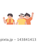 応援する人達手描きベクターイラスト複数 143841413