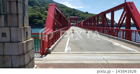 愛媛県大洲市長浜町の赤橋(長浜大橋) 愛媛県大洲市長浜町の赤橋(長浜大橋) 143841626