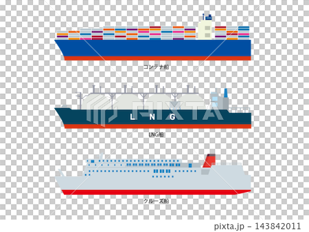 Illustrations of three types of large working ships Illustrations of three types of large working ships 143842011