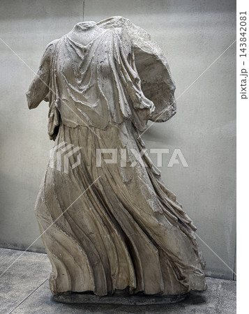Ancient Greek Marble Statue of Iris from the Parthenon Pediment 143842081