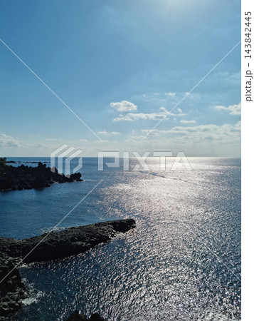 This is the scenery of columnar joints in Jeju Island. This is the scenery of columnar joints in Jeju Island. 143842445