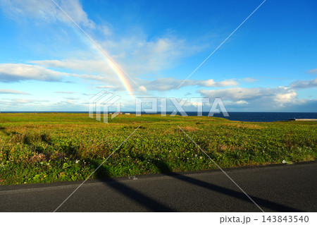 根室半島 道路風景 143843540