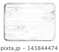 Pencil illustration of a wooden-textured board. Ideal for creating signs, menus, and invitations for restaurants, workshops, shops, creative studios, and themed exhibitions. 143844474