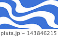 Abstract Blue And White Wavy Pattern Solid Icon Set. Fluid Dynamics, Movement, And Flow Silhouette Symbol Collection. Modern Design Element. Isolated Vector Illustration 143846215