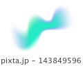 Blurred gradient blue shape on white background. Abstract turquoise watercolor blob with soft light gradation and fluid glowing. Vector neon liquid transparent splash 143849596