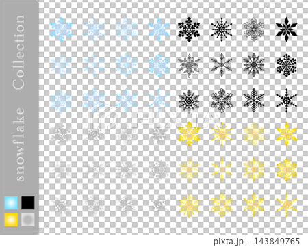 Snowflake Icon Collection Vector Snowflake Icon Collection Vector 143849765