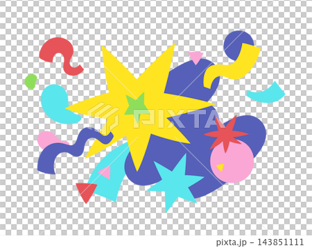 A pop art background illustration of a simple explosion. 143851111