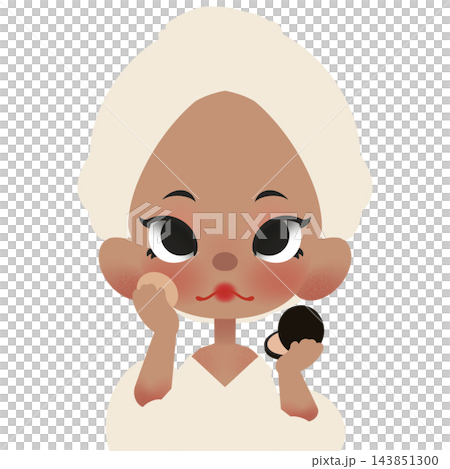 woman with makeup woman with makeup 143851300