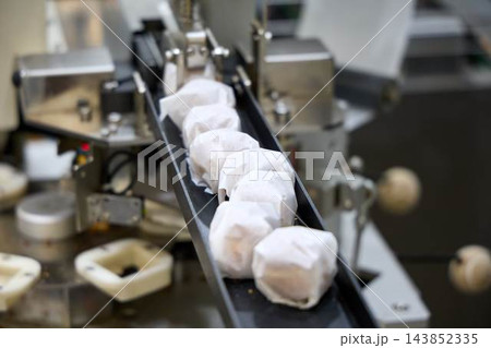 Automated Machine Production Process of Traditional Korean Walnut Pastry Hodugwaja 143852335