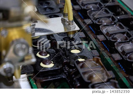 Automated Machine Production Process of Traditional Korean Walnut Pastry Hodugwaja Automated Machine Production Process of Traditional Korean Walnut Pastry Hodugwaja 143852350