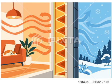 Winter Heat Retention Through Insulated Walls Winter Heat Retention Through Insulated Walls 143852656