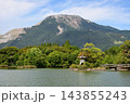 三島池から望む夏の伊吹山と青空5 143855243