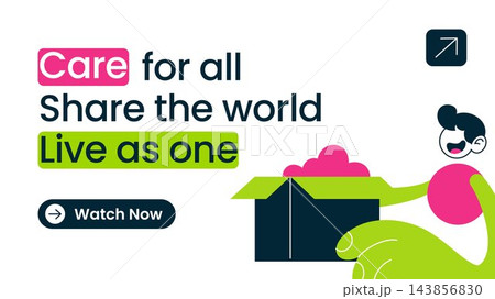 International Human Solidarity Day Social Media Thumbnail Background Design 143856830